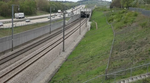 High Speed electric train - UK Stock Footage 7740064