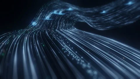 High Speed Fiber Optic Data Flow Abstract Technology Background 스톡 동영상 330884401