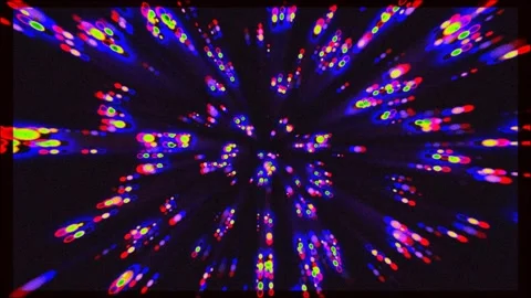 High Speed Flying Lines 3d Retro Vibrant Colorful Animation Stock Footage 270812703