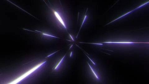 High Speed Flying Lines 3d Animation Stock Illustration