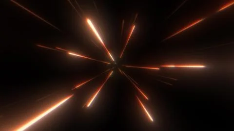 High Speed Flying Lines 3d Animation in Seamless Looping Stock Illustration