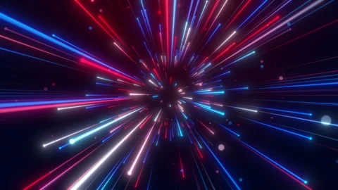 High Speed Flying Lines Neon Light 3d Animation in Seamless Looping Stock Footage 246682333