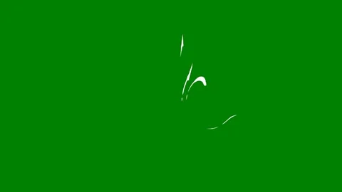 A high-speed glowing light streak transitioning on green screen perfect Stock Footage 301386706