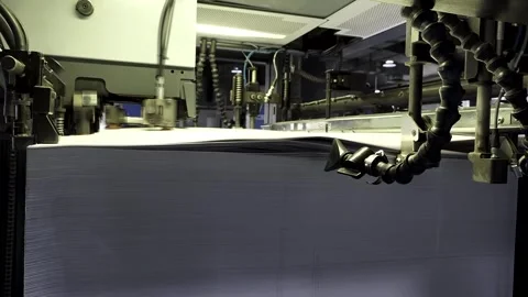 High speed industrial printer offset 스톡 동영상 242803205