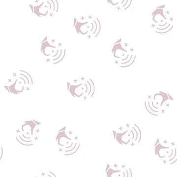 High speed internet access glyph seamless pattern Stock Illustration