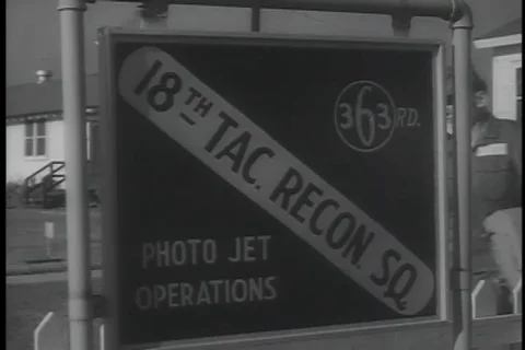 High speed jet plane equipped with special camera - 1956 Stock Footage 99083270