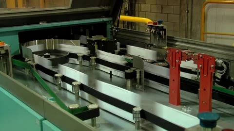 High Speed Letter Sorting Conveyor at Post Office, Mail Automation Process Stock Footage 154876166