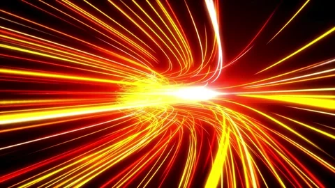 High Speed lights Tunnel motion trails Stock Footage 266122555