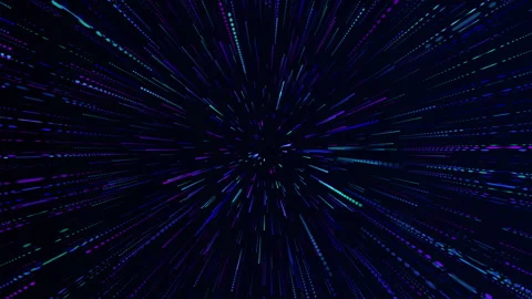 High speed line of light that runs at speed Stock Footage 343810093