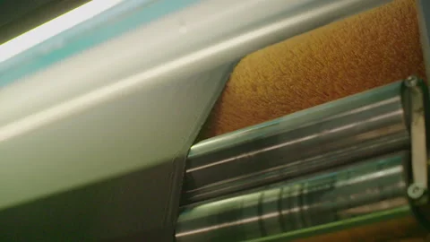 High speed machine working on fabric 2 库存影片 143773350