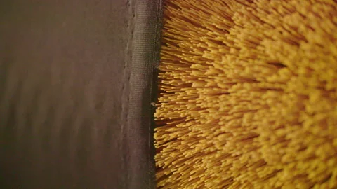 High speed machine working on fabric 4 Stock Footage 143774592