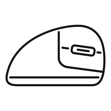 High speed modern train icon line drawing Stock Illustration