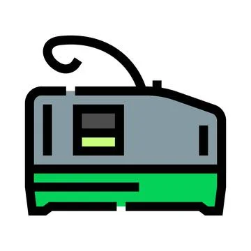 High speed modern train icon moving forward Stock Illustration