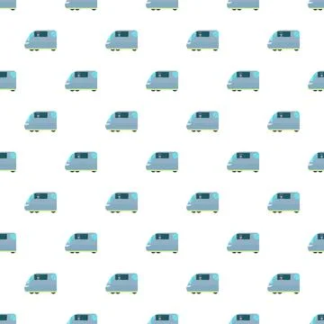 High speed modern train public transportation pattern Stock Illustration
