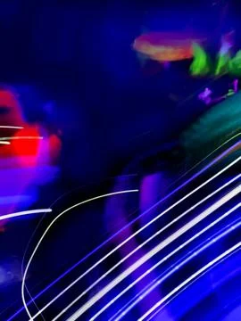 High speed motion blur concept of leading in hi tech business. Using flying n Fotos de archivo