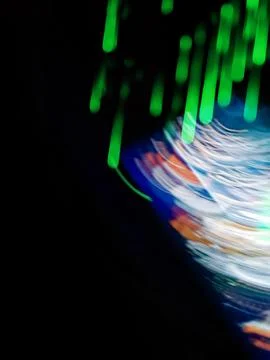 High speed motion blur concept of leading in hi tech business. Using flying n Stock Photos