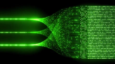 High Speed Network Connection and Advanced AI Information Efficiency Stock Footage 335535957