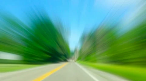 High speed pass down a country road Vidéo 6099456