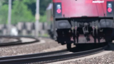 High speed passenger train in austria Stock Footage 154935143