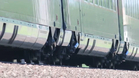 High speed passenger train in austria Stock Footage 154935175