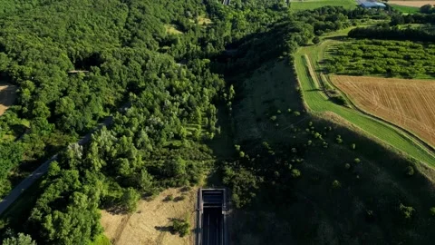 High-speed passenger train passing through a tunnel Stock Footage 280212850