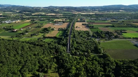 High-speed passenger train passing through a tunnel Stock Footage 280212986