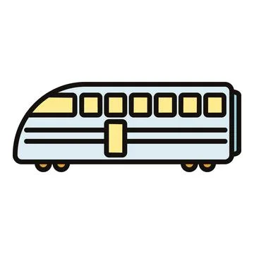High speed passenger train vector illustration icon design Illustrazione stock