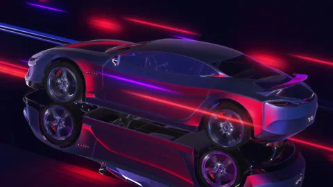 High Speed Racing Car Dashboard Pushing The Limits Of V8 Engine. Stock Footage 265388962