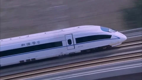 High speed rail Video stock 234495413