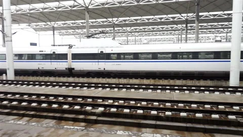 High-speed rail in sation Stock Footage 105816292
