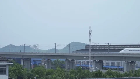 High-speed rail002 Stock Footage 92650568