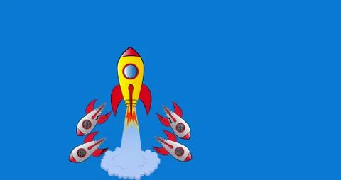High speed rocket and of course new thinking Stock Illustration