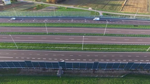 High-speed route, aerial view Stock Footage 85288639