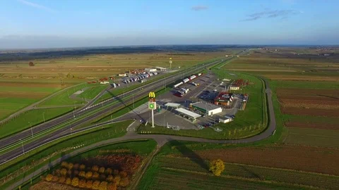 High-speed route, aerial view Stock Footage 85288730