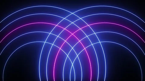 High-Speed Sci-Fi Light Beams and Digital Glow Streaks | Futuristic Motion Stock Footage 304949926