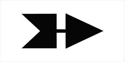 High Speed Segmented Vector Arrow Stock Illustration