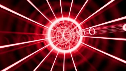 High speed space red net tunnel VJ loop background animation Stock Footage 314775084
