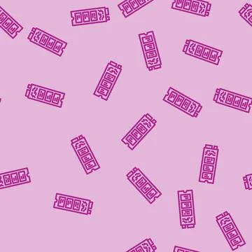 High speed ssd storage gaming pc line vector seamless pattern Stock Illustration