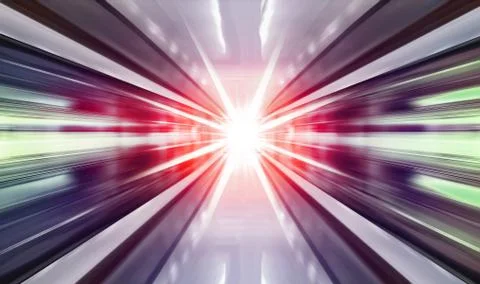 High speed in subway Stock Illustration