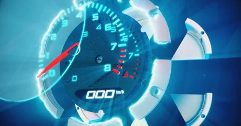 High-speed tachometer. 3D render イラスト素材