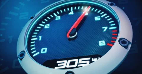 High-speed tachometer. 3D render イラスト素材