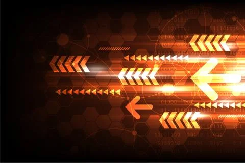 High-speed technology that moves into the future. Stock Illustration