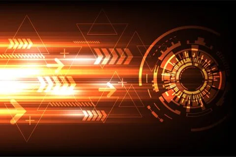 High-speed technology that moves into the future. Illustrazione stock