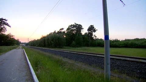 High Speed Train in Belgium Stock Footage 87172817