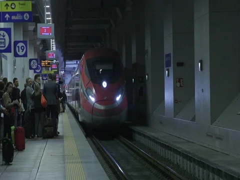 High Speed Train Bologna AV 3 Stock Footage 112563086