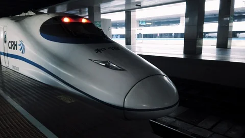 High Speed Train of China Stock Footage 123066642