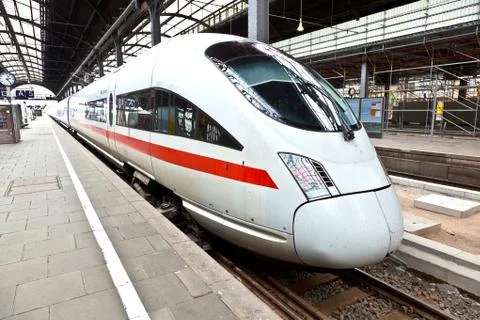 High speed train in Germany Stock Photos