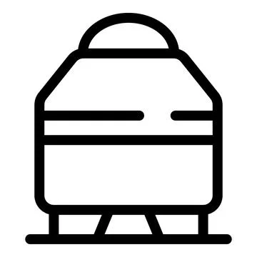 High speed train icon depicting modern railway transportation Illustrazione stock