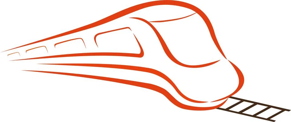 HIGH SPEED TRAIN Stock Illustration