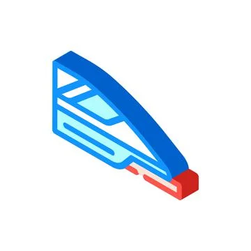 High speed train isometric icon vector illustration Illustrazione stock
